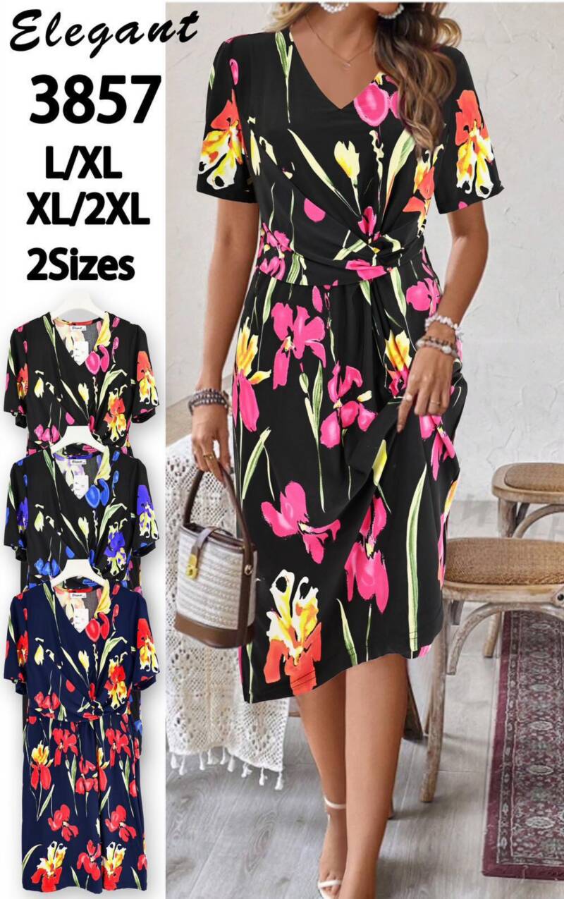 Sukienki damskie Roz L-2XL, Mix Kolor Paczka 12 szt
